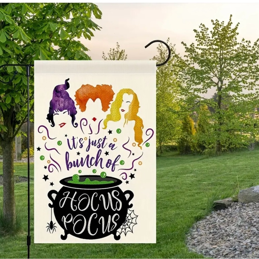 It’s All Just A Bunch Of Hocus Pocus Garden Flag, NWT